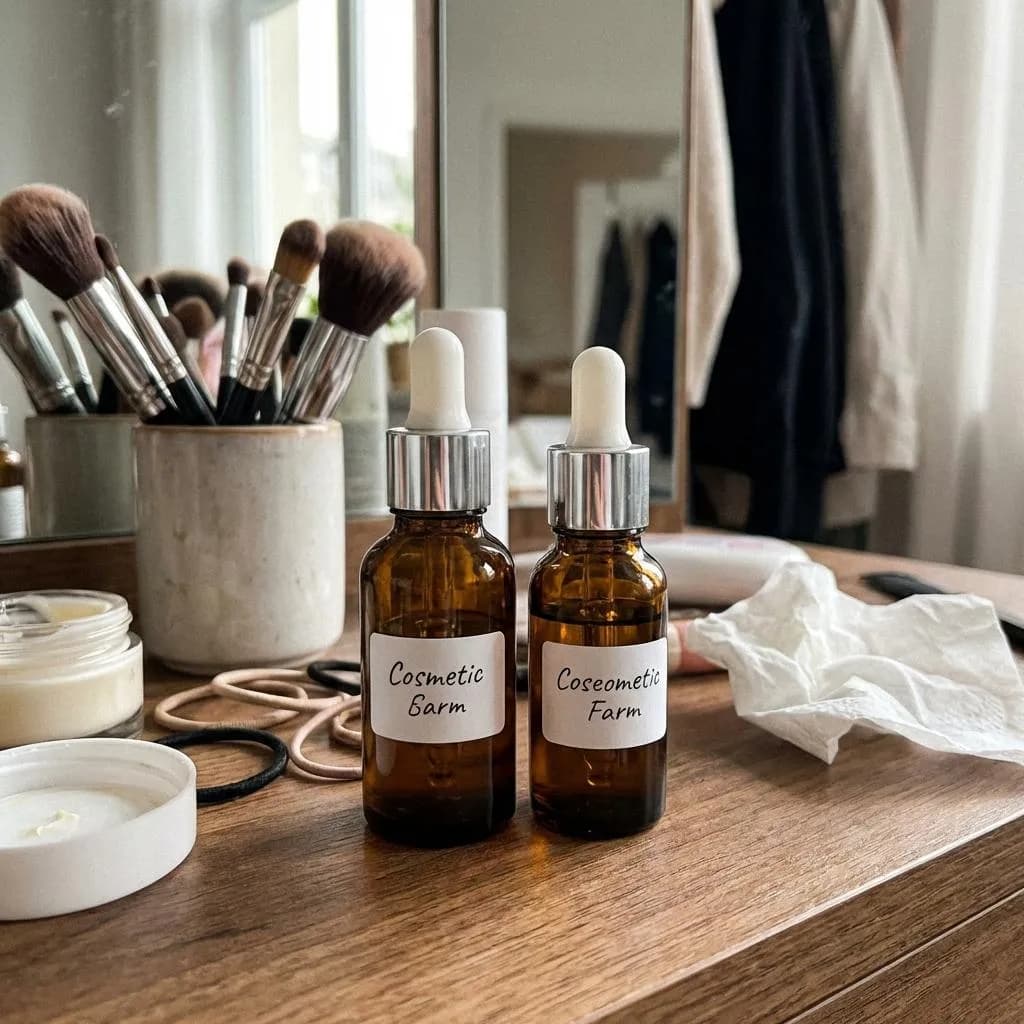 照明と背景が悪い雑然とした商品写真